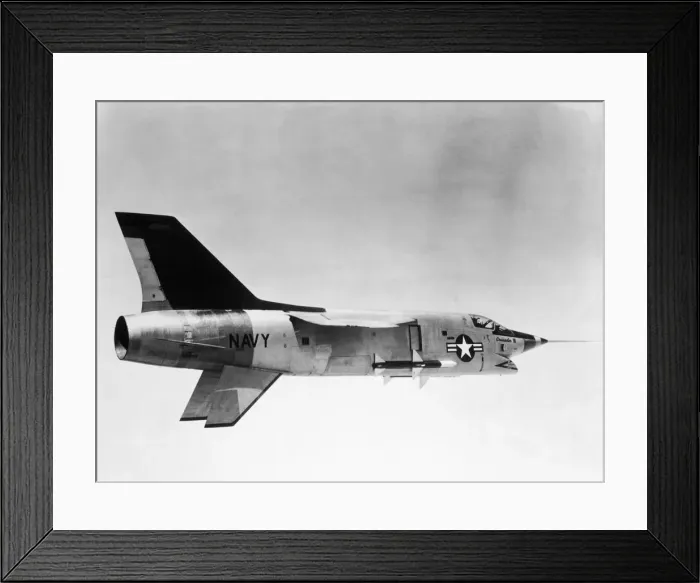 Framed Print : Vought XF8U-3 Crusader III / 3 Framed Print : Vought XF8U-3 Crusader III / 3