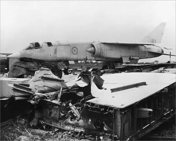 BAC TSR-2. Bac TSR-2 Supersonic Jet-Bomber Aircraft in the Destruction