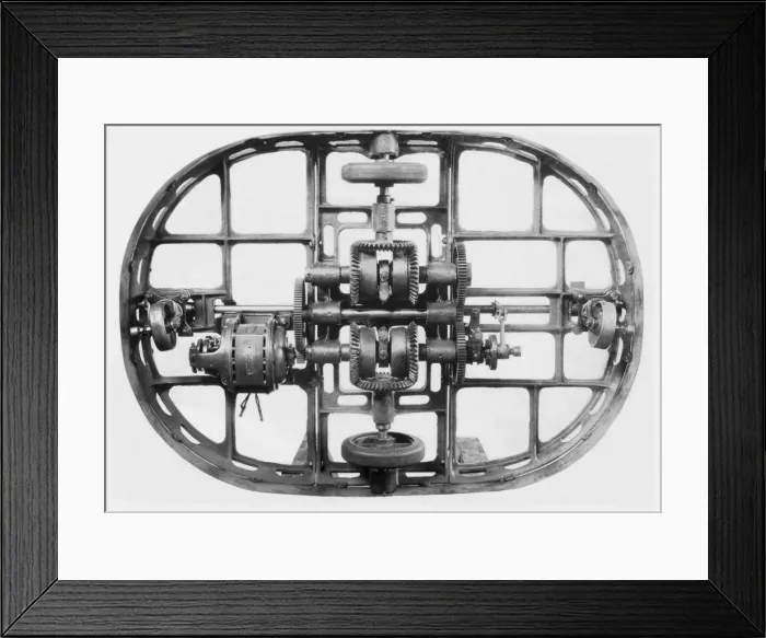 Framed Print : Camera Mount Dolly with Gears, Castors and Electric Moto? Framed Print : Camera Mount Dolly with Gears, Castors and Electric Moto?