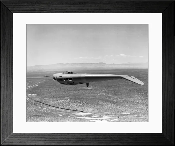 Framed Print : Northrop N1M with Canted Wingtips Experimental Flying-Wi? Framed Print : Northrop N1M with Canted Wingtips Experimental Flying-Wi?