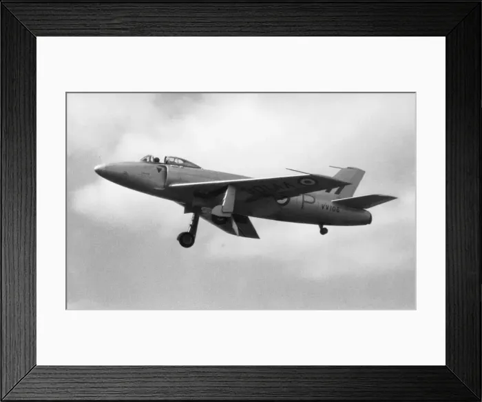 Framed Print : Prototype Supermarine 510 Flying with Undercarriage Down Framed Print : Prototype Supermarine 510 Flying with Undercarriage Down