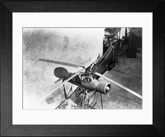 Framed Print : German Navy Experimental Flettner Fl-265 Synchropter Hel? Framed Print : German Navy Experimental Flettner Fl-265 Synchropter Hel?
