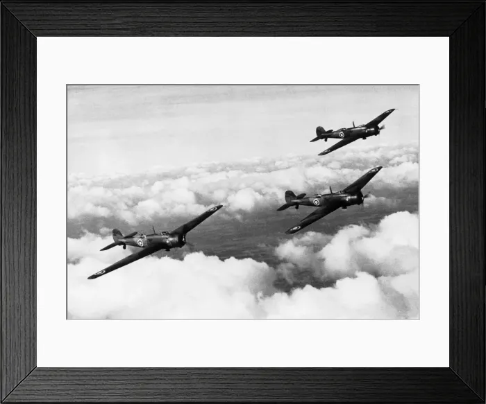 Framed Print : Three RAF Vickers Wellesleys flying in formation on a Wo? Framed Print : Three RAF Vickers Wellesleys flying in formation on a Wo?