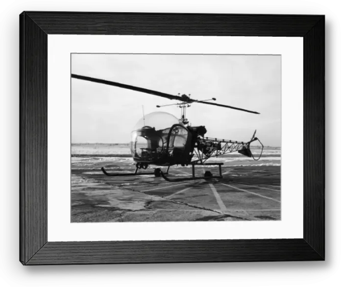 Framed Print : Bell 47B Helicopter Framed Print : Bell 47B Helicopter
