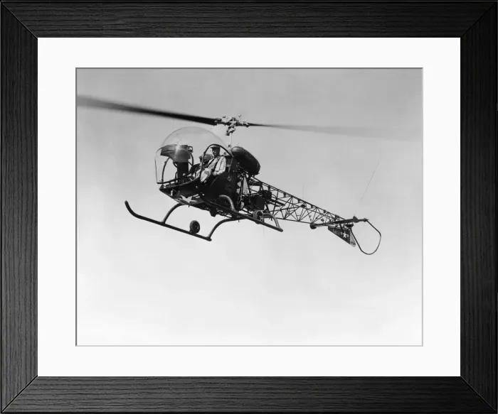 Framed Print : Bell 47B Helicopter Framed Print : Bell 47B Helicopter