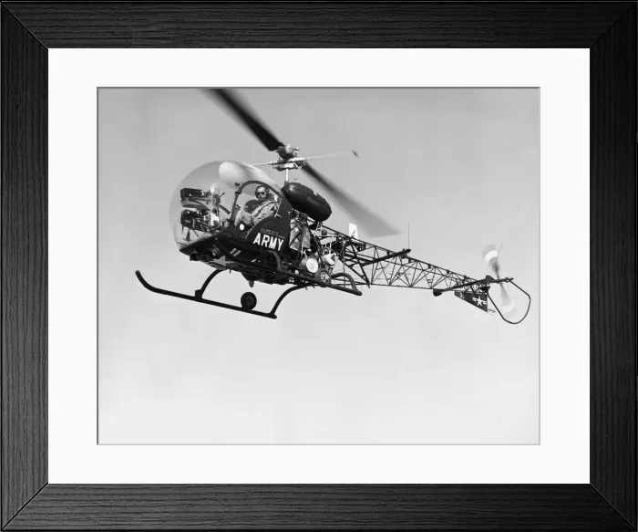 Framed Print : Bell 47B Helicopter Framed Print : Bell 47B Helicopter