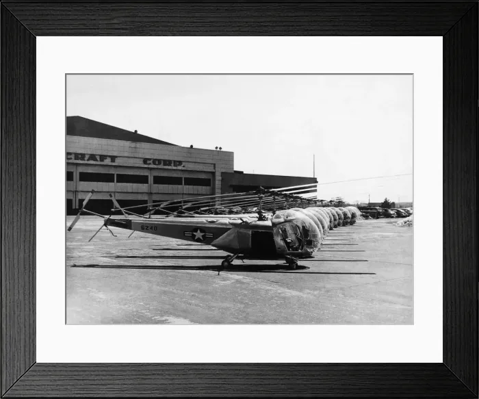 Framed Print : Bell 47B Helicopter Framed Print : Bell 47B Helicopter