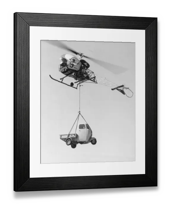 Framed Print : Bell 47 Sioux Helicopter Date: 1960s Framed Print : Bell 47 Sioux Helicopter Date: 1960s