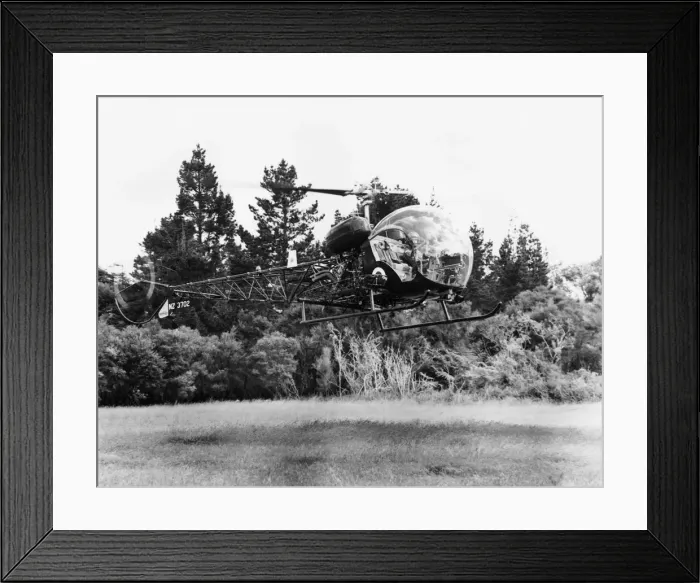 Framed Print : Bell 47 Sioux Helicopter Date: 1960s Framed Print : Bell 47 Sioux Helicopter Date: 1960s