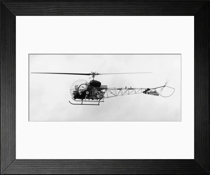 Framed Print : Bell 47 Sioux Helicopter Date: 1960s Framed Print : Bell 47 Sioux Helicopter Date: 1960s