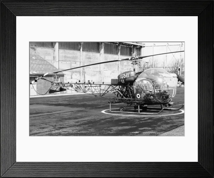 Framed Print : Bell 47 Sioux Helicopter Date: 1960s Framed Print : Bell 47 Sioux Helicopter Date: 1960s