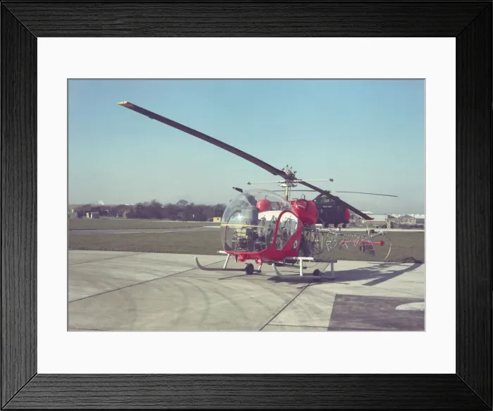 Framed Print : Bell 47 Sioux Helicopter Date: 1960s Framed Print : Bell 47 Sioux Helicopter Date: 1960s