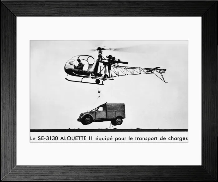 Framed Print : Aerospatiale SA-315 Alouette II / 2 Framed Print : Aerospatiale SA-315 Alouette II / 2