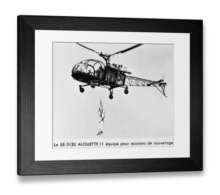 Framed Print : Aerospatiale SA-315 Alouette II / 2 Framed Print : Aerospatiale SA-315 Alouette II / 2