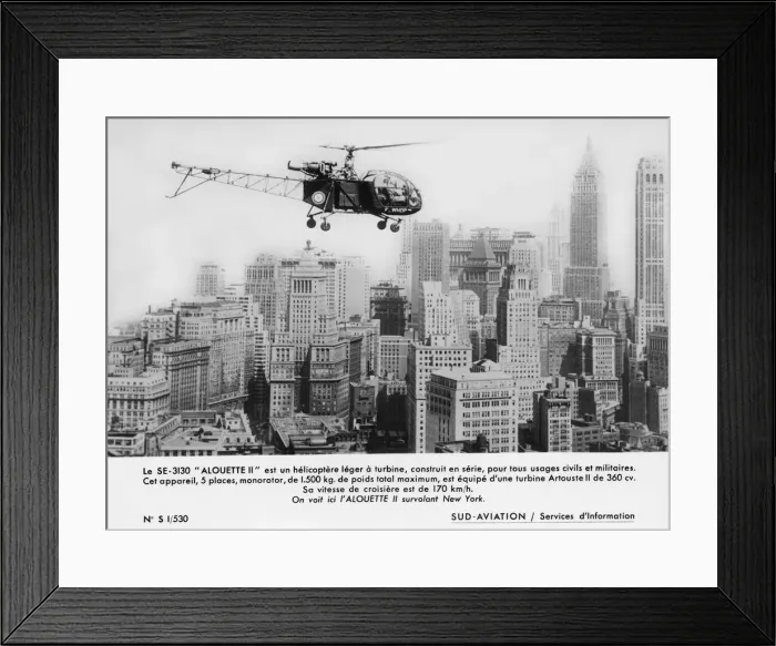 Framed Print : Aerospatiale SA-315 Alouette II / 2 Framed Print : Aerospatiale SA-315 Alouette II / 2