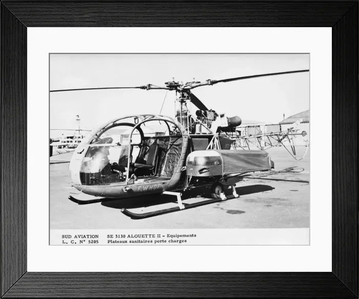 Framed Print : Aerospatiale SA-315 Alouette II / 2 Framed Print : Aerospatiale SA-315 Alouette II / 2