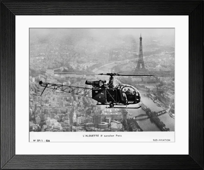 Framed Print : Aerospatiale SA-315 Alouette II / 2 Framed Print : Aerospatiale SA-315 Alouette II / 2