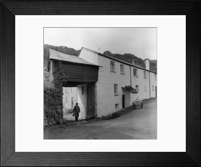 Framed Print : Milkman on his rounds, Devon Framed Print : Milkman on his rounds, Devon