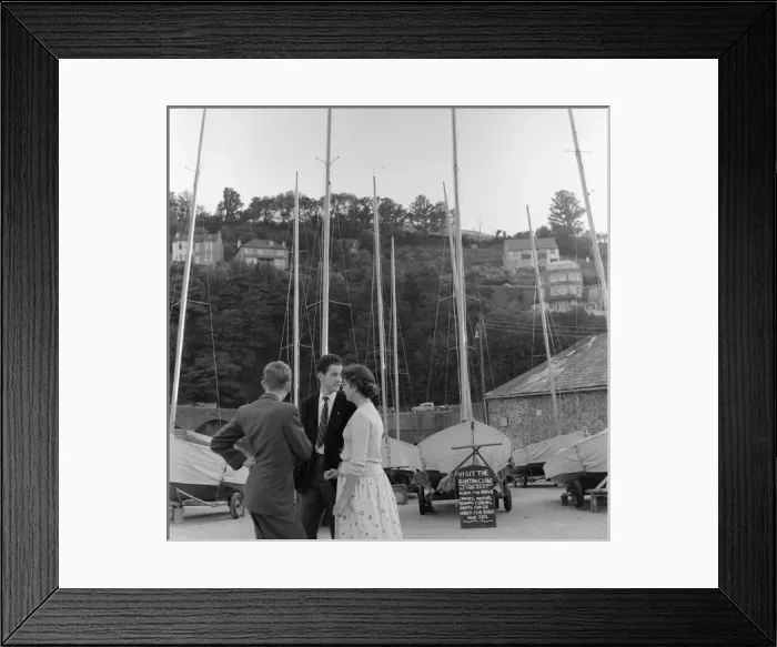 Framed Print : Teenagers by the boating lake, Devon Framed Print : Teenagers by the boating lake, Devon