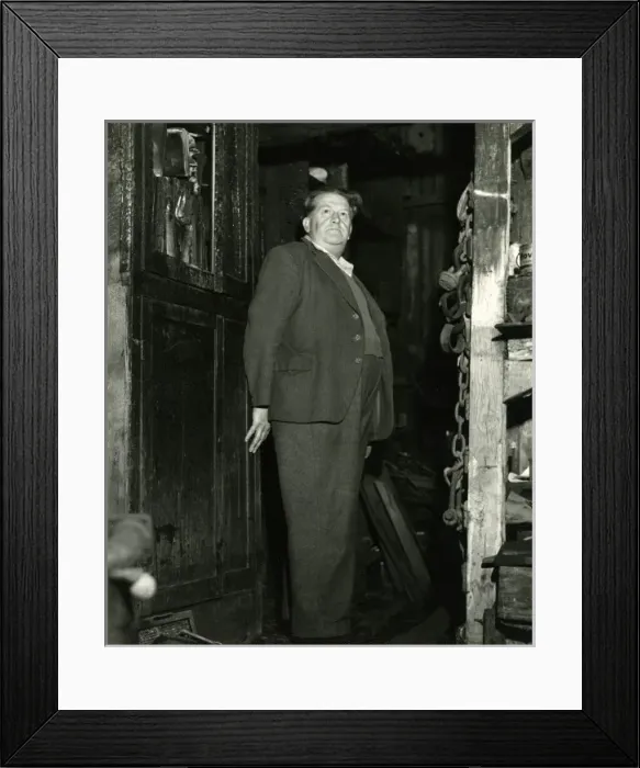 Framed Print : Worcestershire garage owner after a fire Framed Print : Worcestershire garage owner after a fire