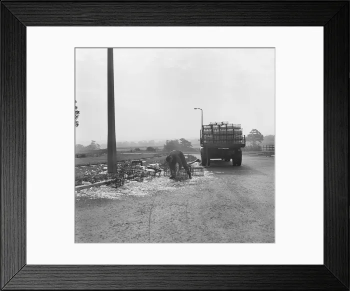 Framed Print : Milk Van, Worcestershire Framed Print : Milk Van, Worcestershire