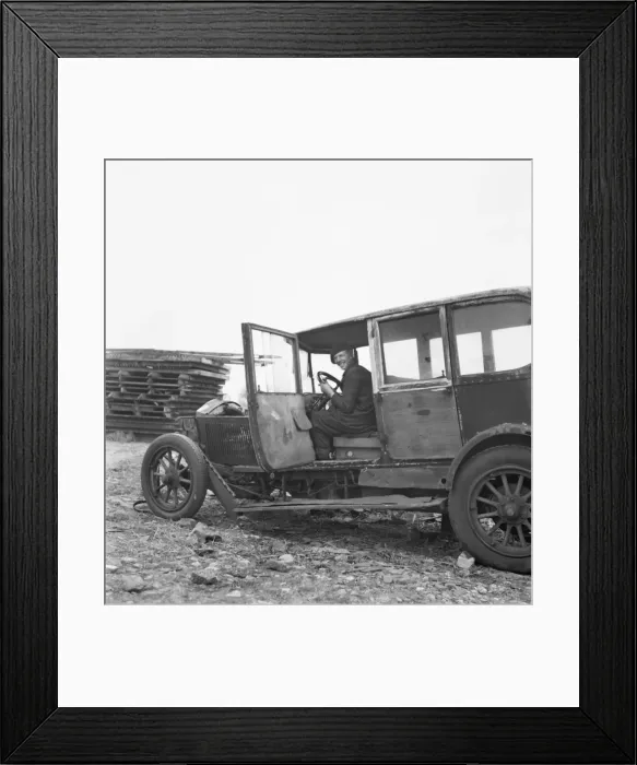 Framed Print : Steam Car, Thetford, Norfolk Framed Print : Steam Car, Thetford, Norfolk