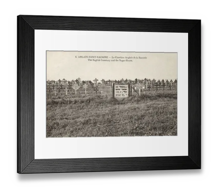Framed Print : WW1 - Sucrerie cemetery - Ablain-Saint-Nazaire Framed Print : WW1 - Sucrerie cemetery - Ablain-Saint-Nazaire