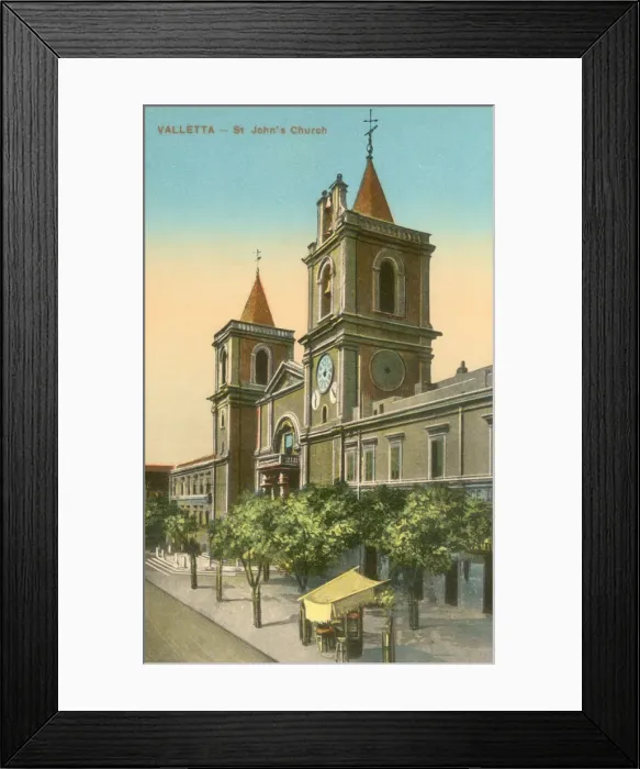 Framed Print : Malta - Valletta - St. Johns Church