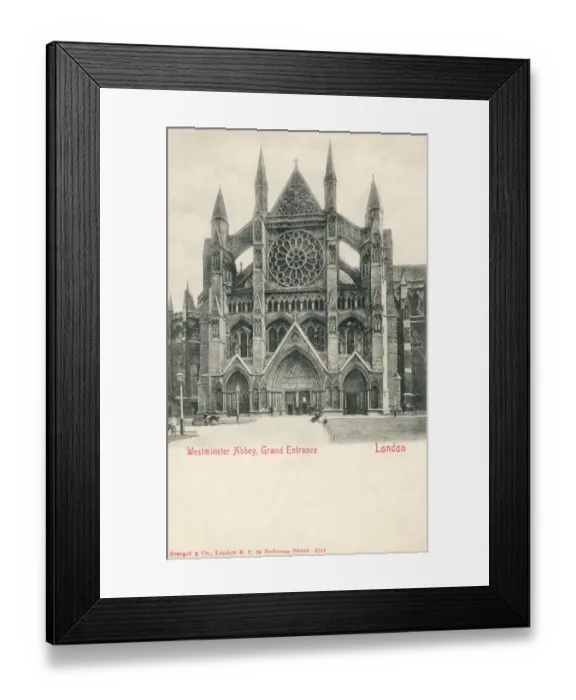 Framed Print : Westminster Abbey, Grand Entrance, London Framed Print : Westminster Abbey, Grand Entrance, London