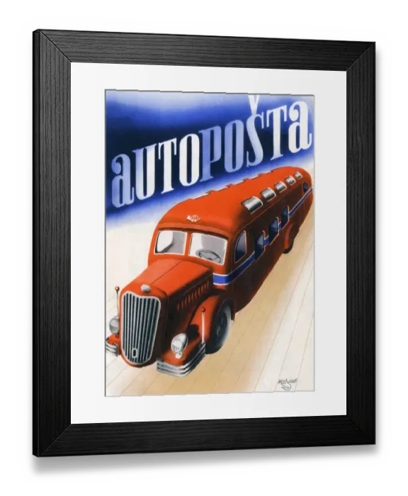 Framed Print : Czech Republic - Mobile Post Office - Auto Posta Framed Print : Czech Republic - Mobile Post Office - Auto Posta