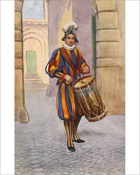 Drummer of the Swiss Guard - Vatican City, Rome, Italy