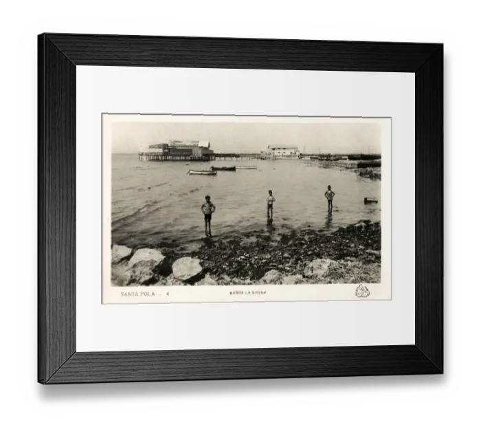 Framed Print : Santa Pola, Spain - The Mermaid Baths (Banos La Sirena) Framed Print : Santa Pola, Spain - The Mermaid Baths (Banos La Sirena)