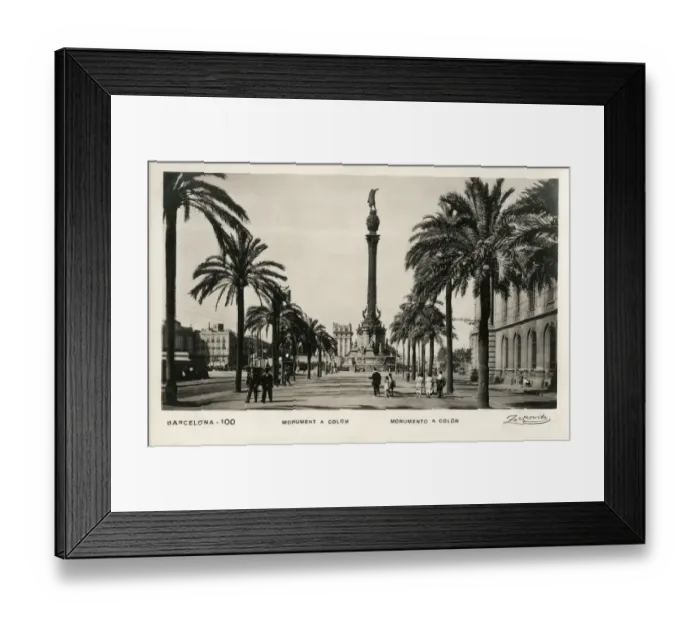 Framed Print : The Columbus Monument / Column, Barcelona, Spain Framed Print : The Columbus Monument / Column, Barcelona, Spain