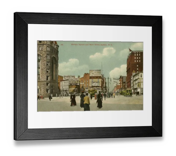 Framed Print : Shelton Square and Main Street, Buffalo, NY State, USA Framed Print : Shelton Square and Main Street, Buffalo, NY State, USA
