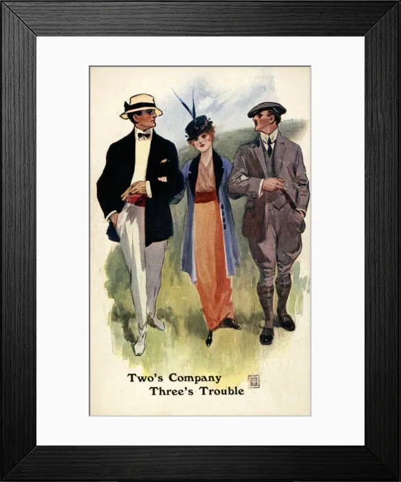 Framed Print : Twos Company - Threes Trouble Framed Print : Twos Company - Threes Trouble