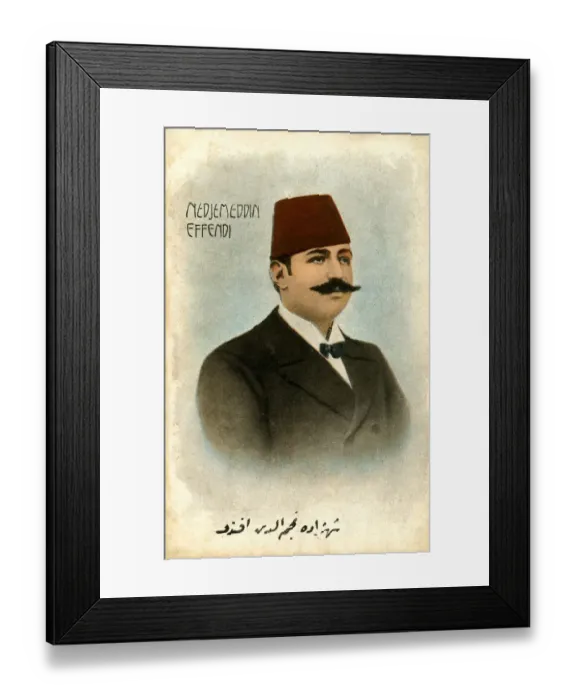Framed Print : Prince Mehmed Necmeddin Efendi Framed Print : Prince Mehmed Necmeddin Efendi