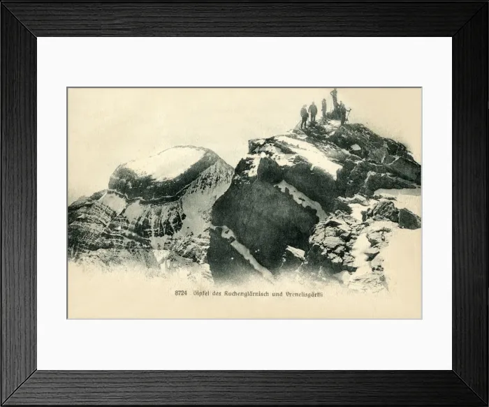 Framed Print : Switzerland - summit of Vrenelisgartli - Glarnisch massif Framed Print : Switzerland - summit of Vrenelisgartli - Glarnisch massif