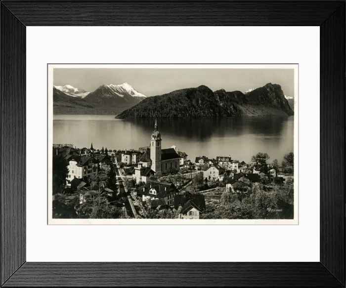 Framed Print : Switzerland - Vitznau on Lake Lucerne Framed Print : Switzerland - Vitznau on Lake Lucerne