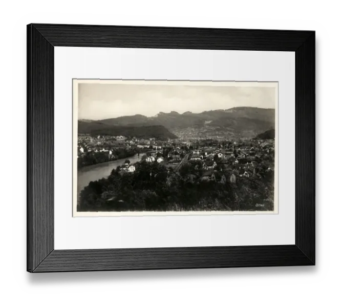 Framed Print : Switzerland - Olten on the River Aare Framed Print : Switzerland - Olten on the River Aare