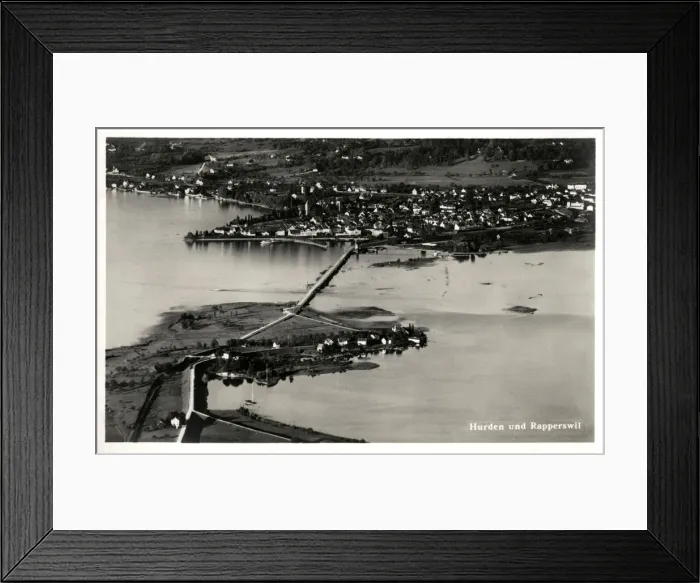 Framed Print : Switzerland - Holzbrucke Rapperswil-Hurden Framed Print : Switzerland - Holzbrucke Rapperswil-Hurden
