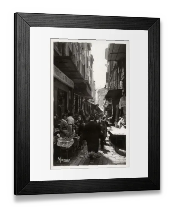 Framed Print : Narrow Marseille Street, France Framed Print : Narrow Marseille Street, France