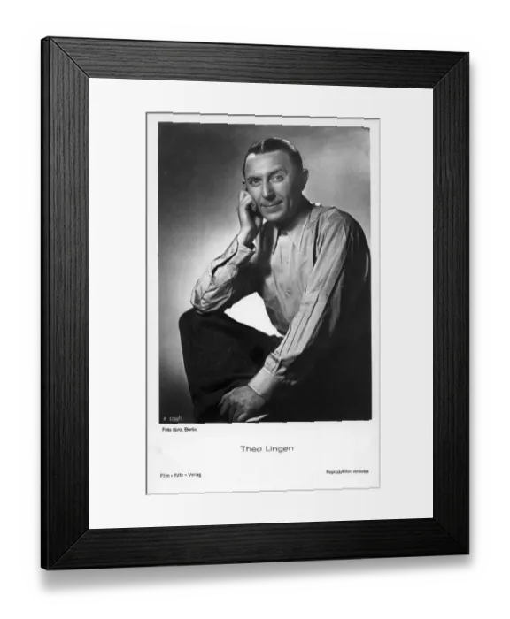 Framed Print : Theo Lingen - German actor, film director and screenwriter Framed Print : Theo Lingen - German actor, film director and screenwriter