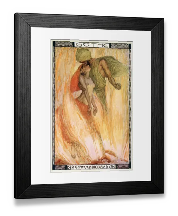 Framed Print : Johann Wolfgang von Goethe - The God And The Bayadere Framed Print : Johann Wolfgang von Goethe - The God And The Bayadere
