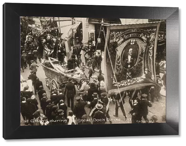 The Great Docks Strike of 1912 - Scene at Grays, Essex