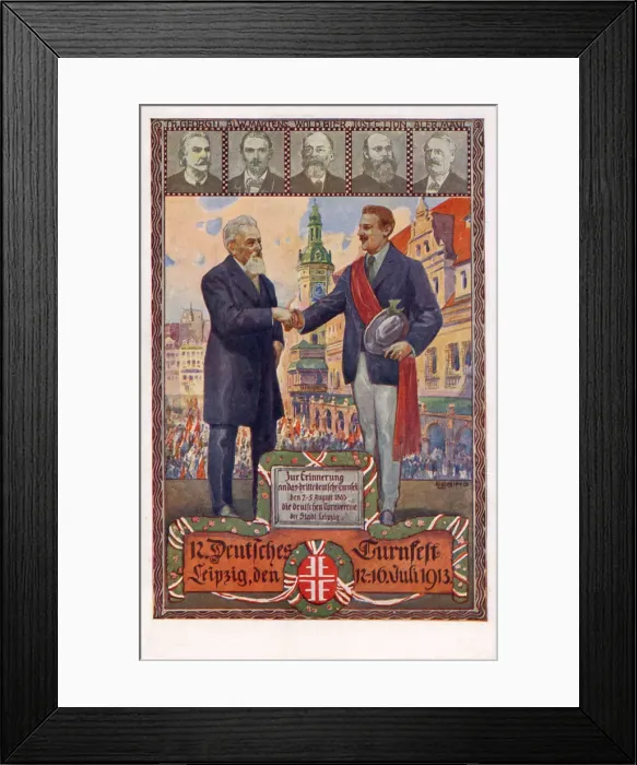 Framed Print : 12th Deutsches Turnfest, Leipzig, Germany Framed Print : 12th Deutsches Turnfest, Leipzig, Germany