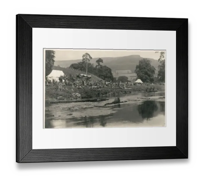 Framed Print : Fly Fishing competition on the River Usk, Brecon, Wales Framed Print : Fly Fishing competition on the River Usk, Brecon, Wales