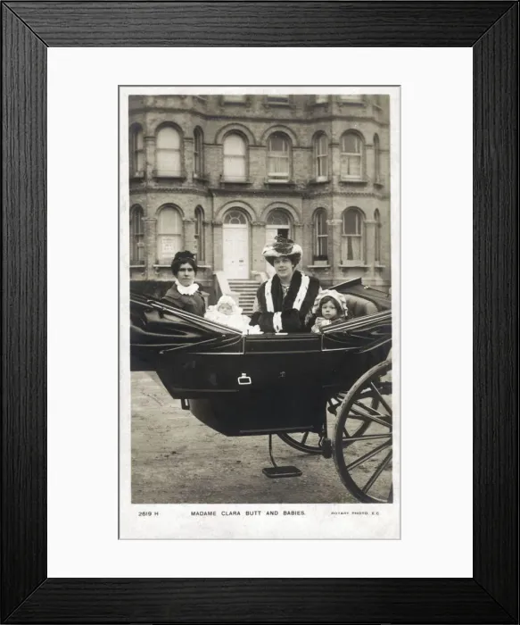 Framed Print : Madame Clara Butt and her children Framed Print : Madame Clara Butt and her children