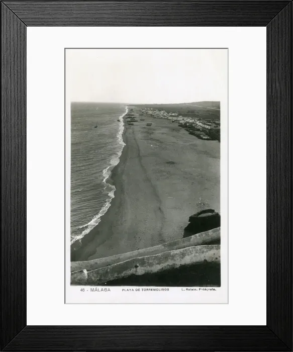 Framed Print : Malaga - The beach at Torremolinos Framed Print : Malaga - The beach at Torremolinos