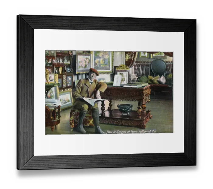 Framed Print : Paul de Longpre at home in Hollywood, California, USA Framed Print : Paul de Longpre at home in Hollywood, California, USA