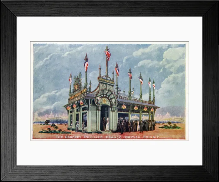 Framed Print : The Godfrey Phillips exhibit - the Franco-British Exhibition Framed Print : The Godfrey Phillips exhibit - the Franco-British Exhibition